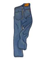 Load image into Gallery viewer, PAM perks and mini Floordrobe Collection jeans cc-tapis rug