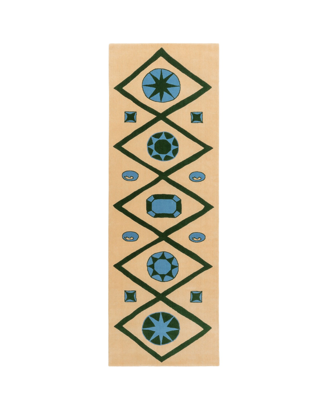 cc-tapis Chateau Orlando Collection Jewelled Lattice Runner rug designed by Luke Edward Hall