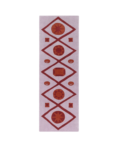 cc-tapis Chateau Orlando Collection Jewelled Lattice Runner rug designed by Luke Edward Hall