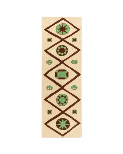 cc-tapis Chateau Orlando Collection Jewelled Lattice Runner rug designed by Luke Edward Hall