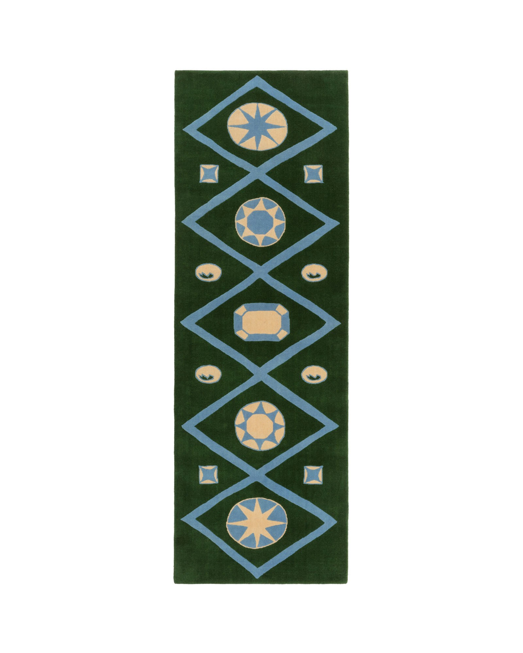 cc-tapis Chateau Orlando Collection Jewelled Lattice Runner rug designed by Luke Edward Hall